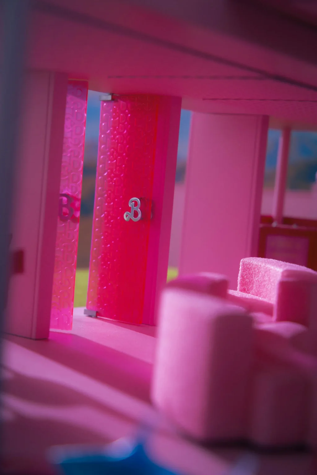 Puerta principal de Barbie's Dreamhouse en impresión 3D.