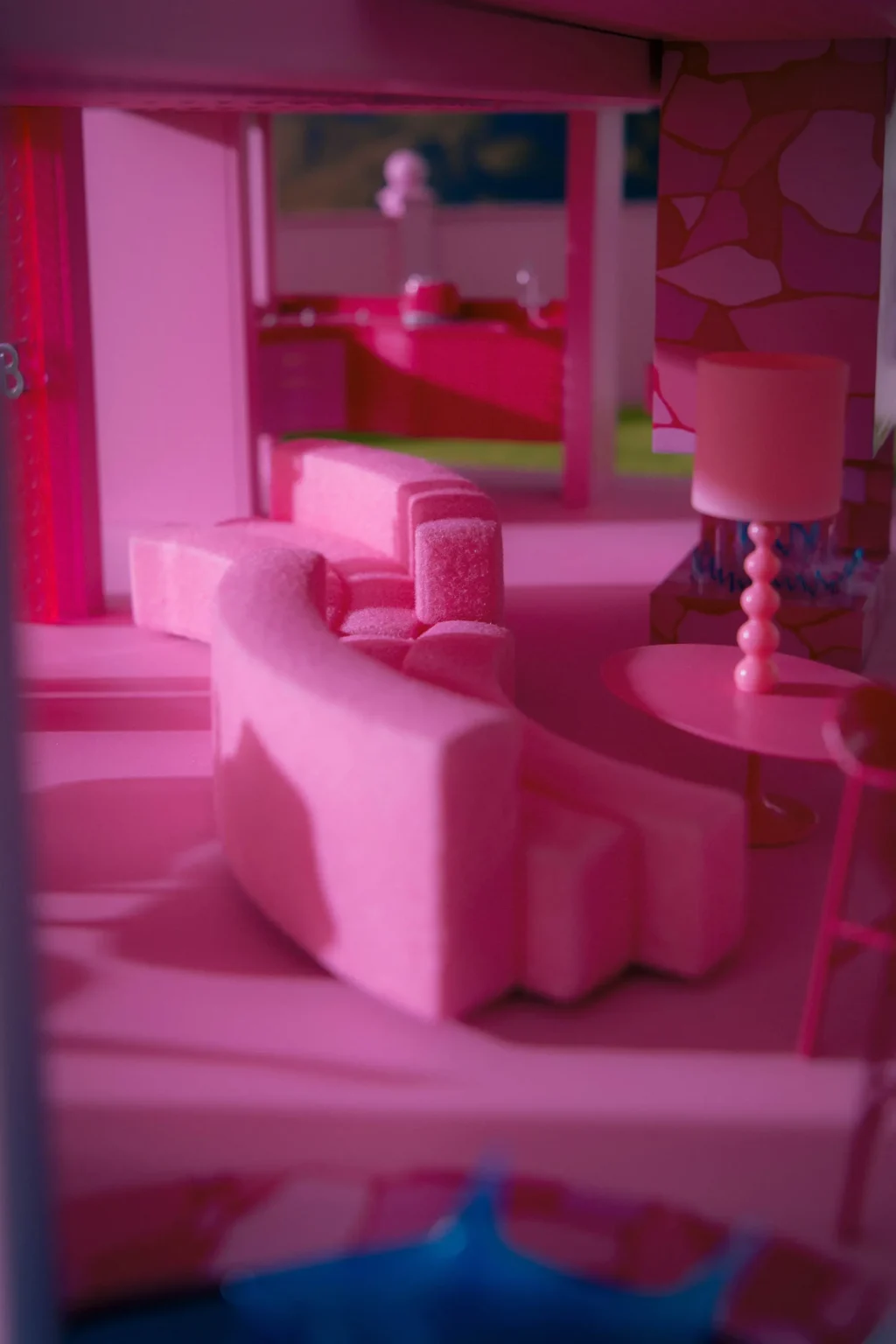 Salón de Barbie's Dreamhouse en impresión 3D.