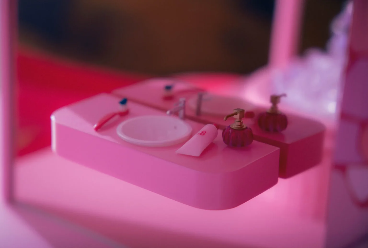 Lavabo Barbie's Dreamhouse en impresión 3D.